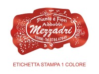 Etichette adesive per fioristi, fiorai e vivaisti (mm 53X32)  (cod.17G)